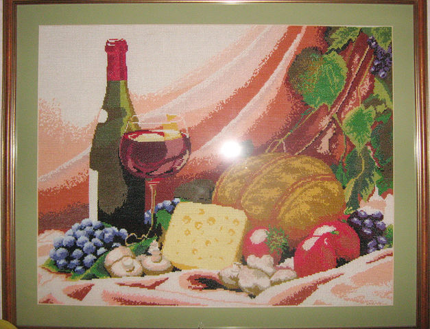натюрморт с виноградом