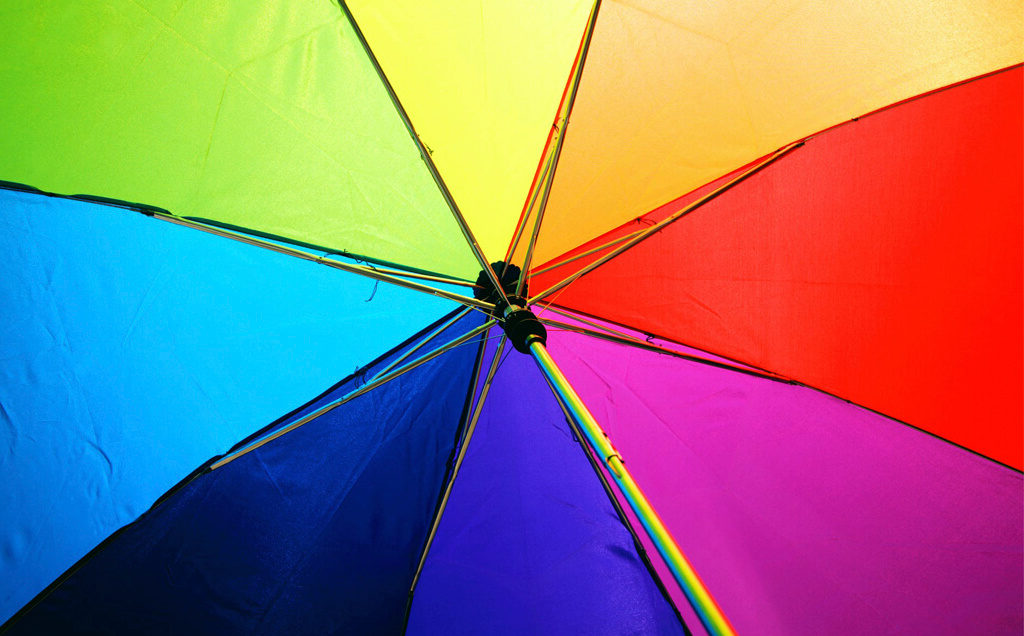 цветной зонтик